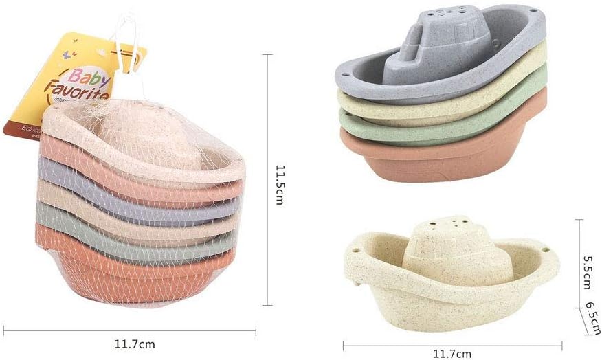 Baby Favorite- Juguetes de Baño con Taza Apilable, botes