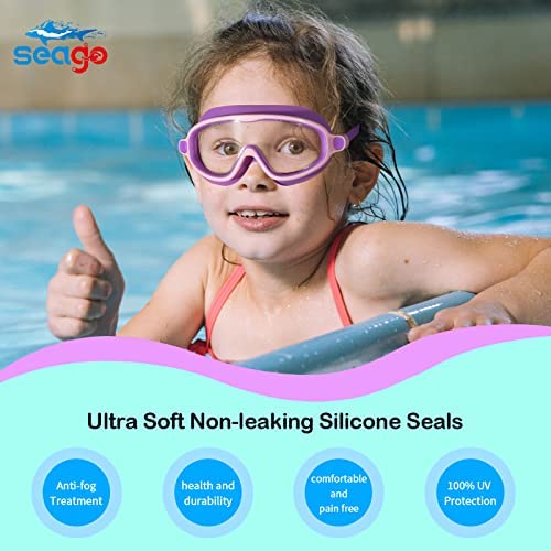 Seago- Lentes para natación, turquesa celeste