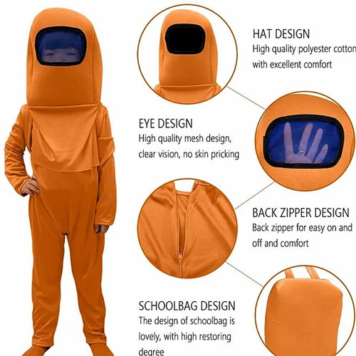 Among us- Disfraz verde, talla L (10- 12 años) - Main Image