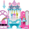 Polly Pocket Muñecas y set de juego, juguete de unicornio con 2 muñecas y 19 accesorios