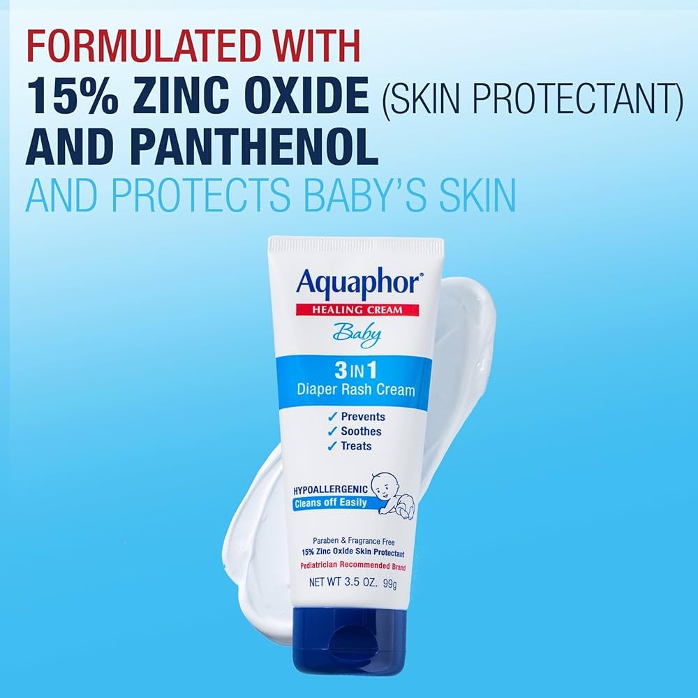 Aquaphor – Crema para sarpullido del pañal del bebé de 3.6 oz