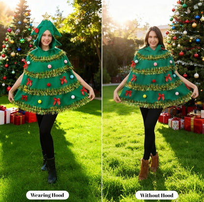 1 pieza de disfraz de árbol de Navidad para adultos