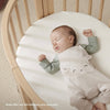 Stokke Sleepi Mini sábana de protección, color blanco, protege el mini colchón ovalado Stokke Sleepi contra accidentes y derrames