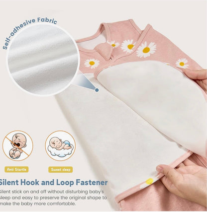 Saco de dormir envolvente para bebés ZIGJOY, 0-6 meses, 1.0 TOG, 100 % algodón