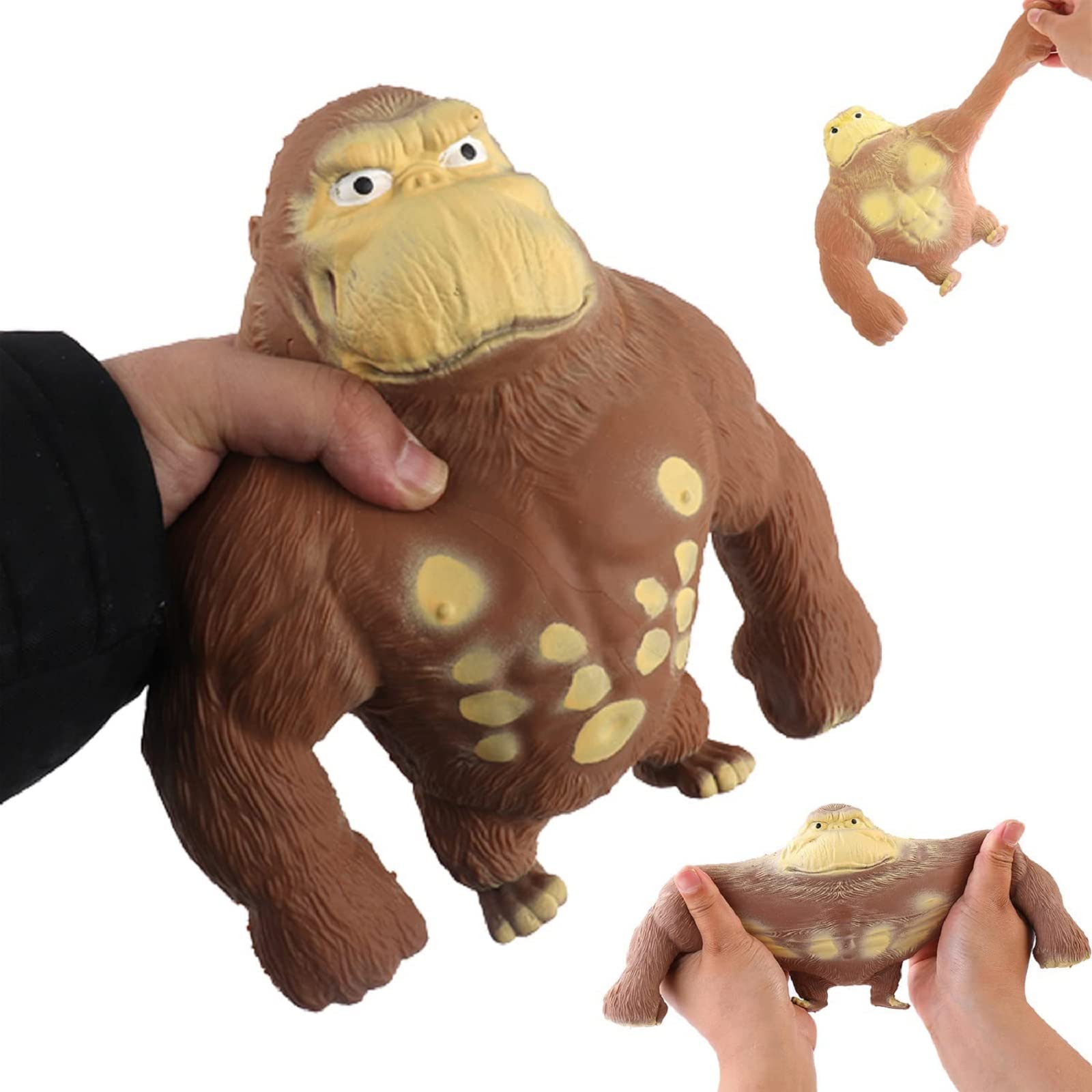 YJHWLF Gorila de goma con pegamento elástico relleno de arena