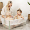 Stokke Flexi Bath XL, color blanco, espaciosa bañera plegable para bebé, ligera y fácil de almacenar