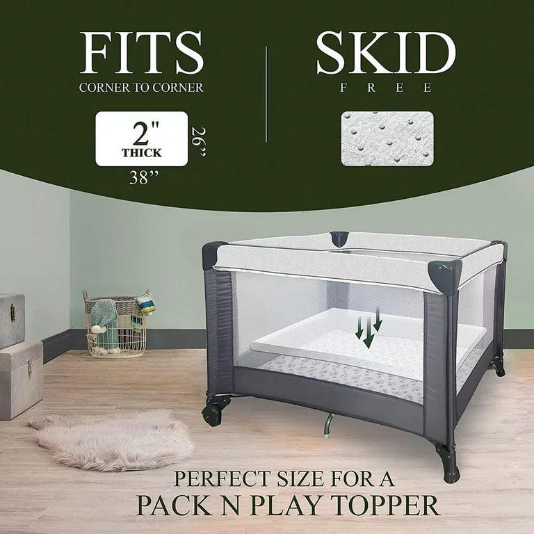 Modera Pack 'N Play - Cubrecolchón para bebé con funda impermeable lavable