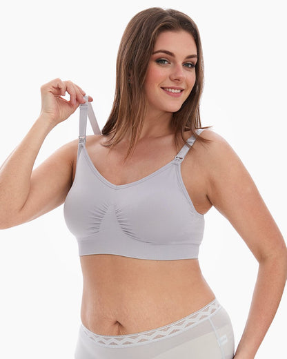 Hofish- Brasier de lactancia talla 2xl, gris