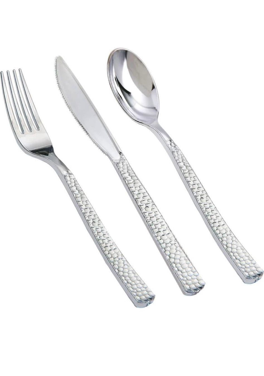 Set de cubiertos plateados, 120 de cada uno