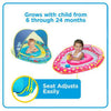 SwimSchool- Asiento ajustable de tela BabyBoat, azul