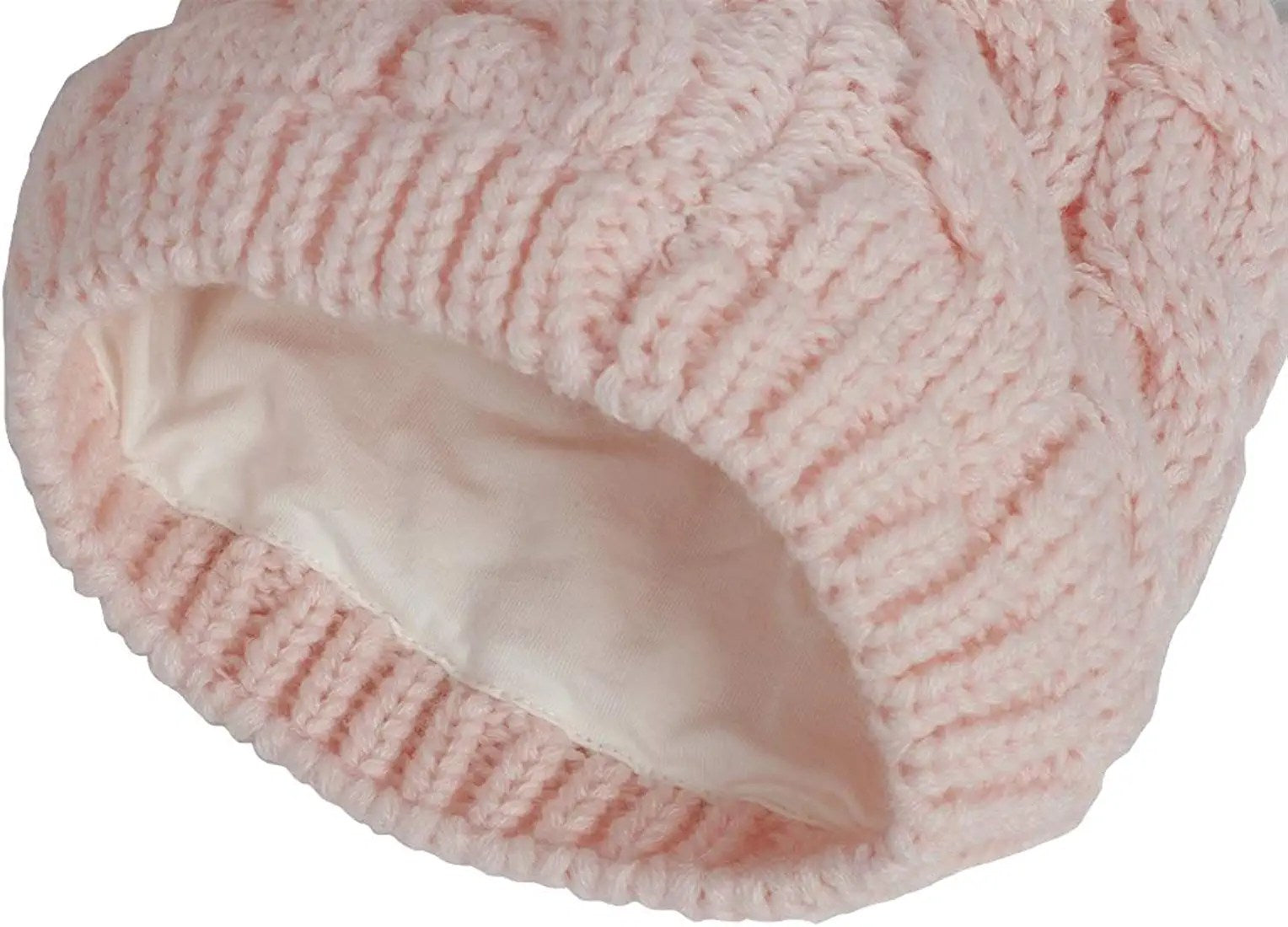 Conjunto de 2 pares de guantes y 2 gorros de invierno, de 0-6m