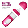 Boon NURSH - Botella de silicona reutilizable, alimentación sin aire, 8 onzas, con tetina de flujo lento, etapa 2