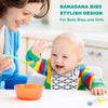 Baberos de bandana para bebé, suaves y absorbentes, 100 % algodón orgánico, 4 unidades