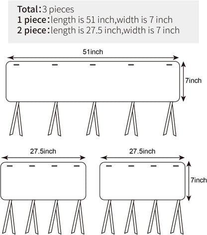 Fundas para riel de cuna, protector de borde suave para cuna de bebé, 3 piezas