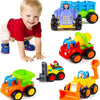Woby- Push and Go Juego de juguetes para autos con motor de fricción