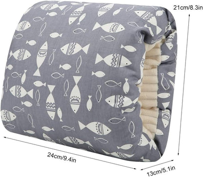 Almohada de lactancia para brazo, diseño peces