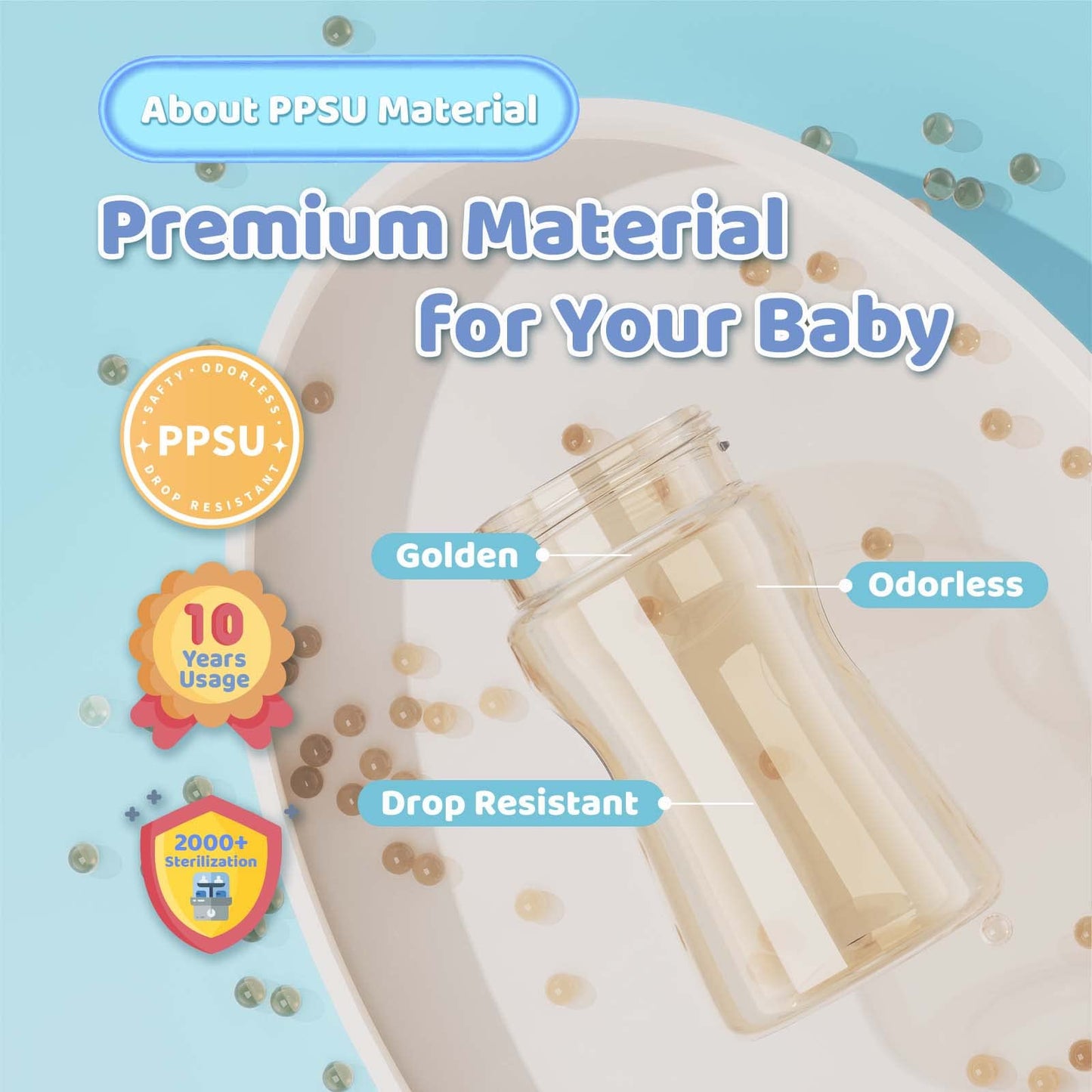 Supermama- Biberón para recién nacidos, 9 Oz, 1 ud