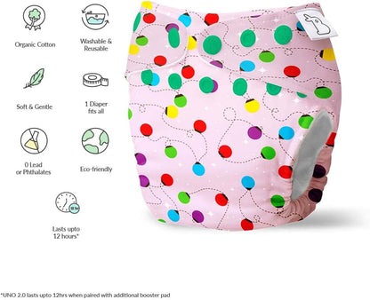 Superbottoms- Pañal de tela para bebés, luces