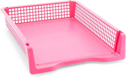 Cestas de almacenamiento coloridas para la oficina (10 x 3 x 13 pulgadas), 5 uds