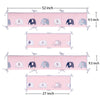 Designthology-Almohadillas protectoras para cuna de muselina 100% algodón, transpirables,