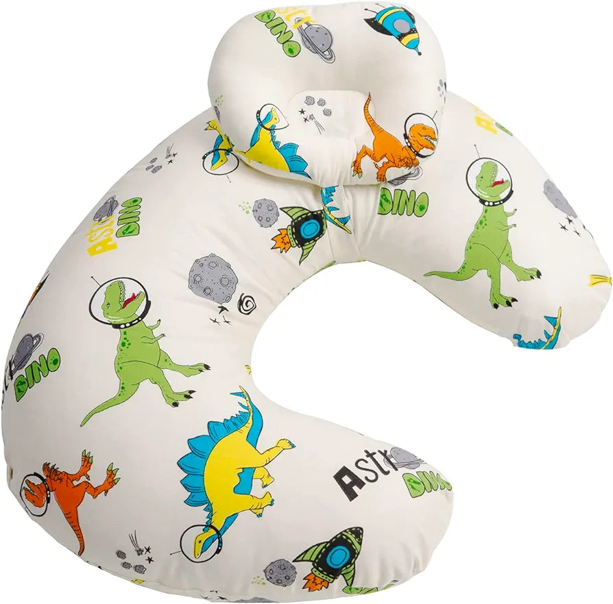 Almohada de Lactancia para Bebé con Cojín, dinosaurios