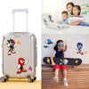 Hojas de calcomanías de Sonic para niños, 36 uds