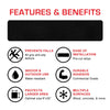CM Concepts- Tiras de cinta antideslizantes de 6 x 30 pulgadas para exteriores e interiores (paquete de 10)