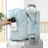 Bolsas de Viaje para Equipaje Espaciosas con Bolsillos, 2 pack celeste y verde