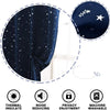 Cortinas opacas para dormitorio infantil, estrellas
