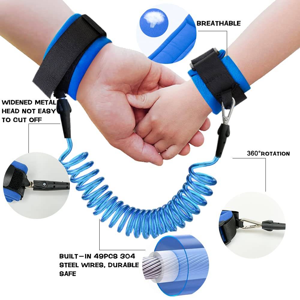 Fruitful Party-  Mochila de mounstruo para niños pequeños con cinturón de seguridad, azul