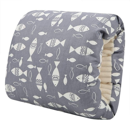 Almohada de lactancia para brazo, diseño peces