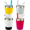 Housavvy- Vasos para niños pequeños con pajillas, paquete de 4 vasos de 8 onzas