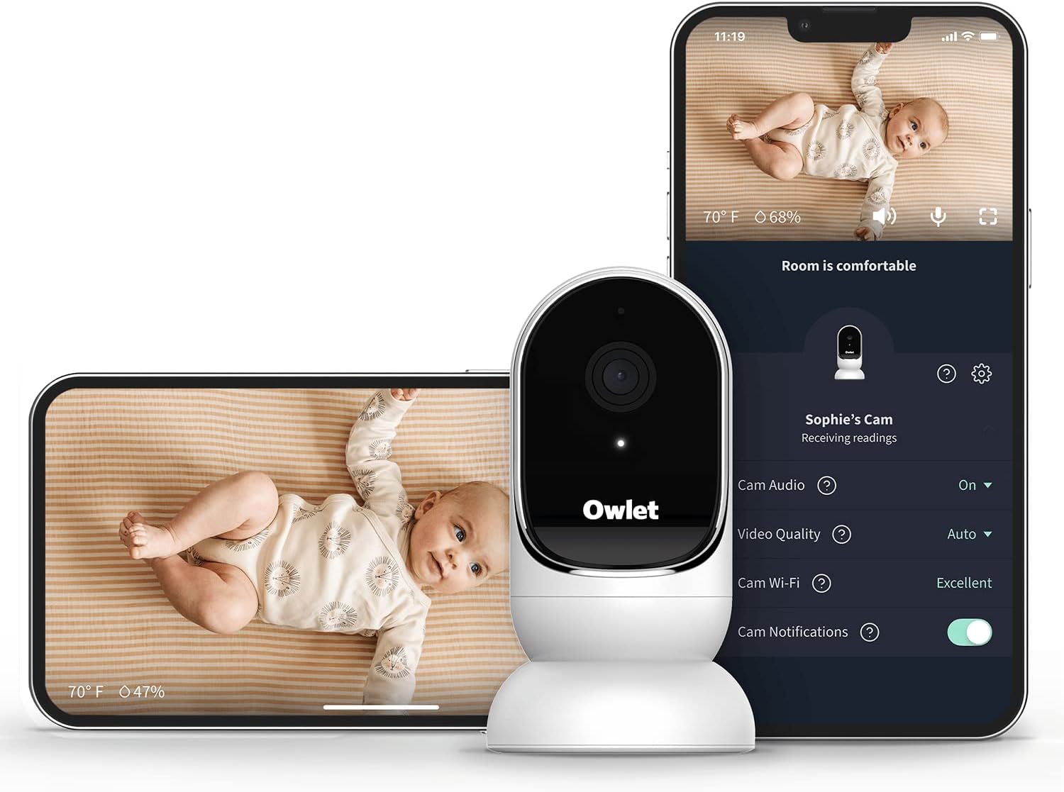 Owlet Cam Smart Baby Monitor - Monitor de video HD