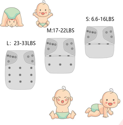 Pañales de tela para bebé, 1 ud