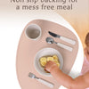 Willow + Sim- Mantel individual de silicona para niños, arena rosa