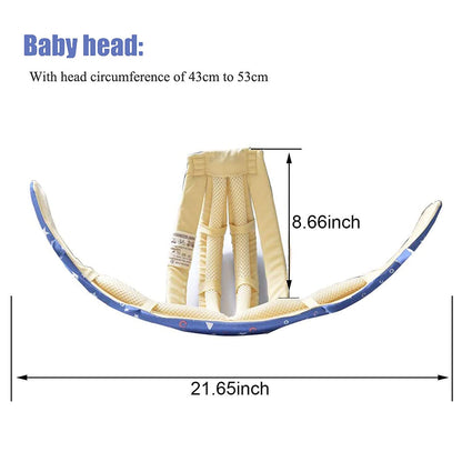 Casco para bebés  gorra suave y ajustable, estrellas azul