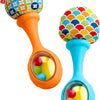 Fisher-Price Newborn Toys Rattle 'n Rock Maracas, juego de 2 instrumentos musicales