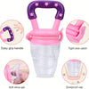 Sill wraps baby-Chupete de alimentos para frutas, rosa con morado