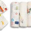 Nicha Light - 3 Mantas y 2 paños unisex para bebé