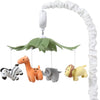The Peanutshell Safari Animals Móvil de cuna musical