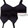 Conjunto de 2 brassieres de lactancia, negro y vino, talla L