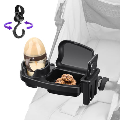 Bandeja universal para refrigerios para cochecito, 3 en 1