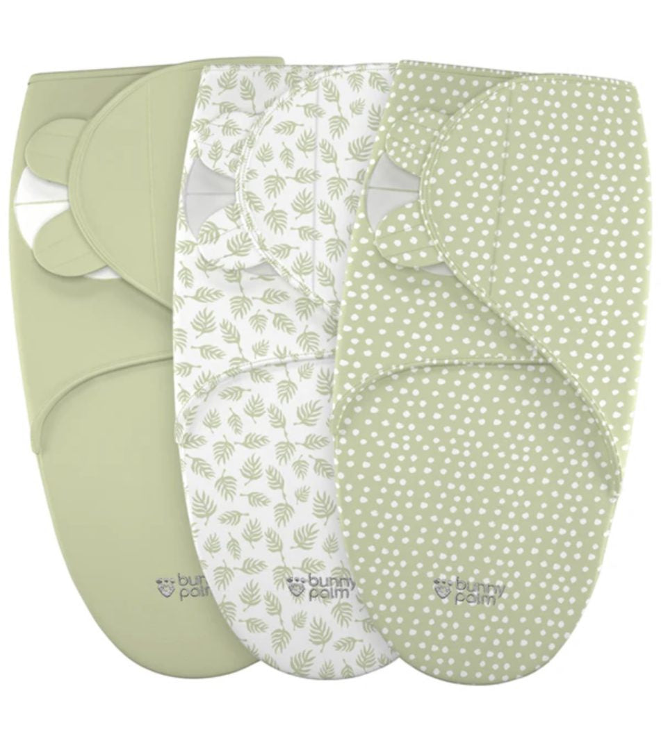 Bunny Palm swaddles 0-3 meses