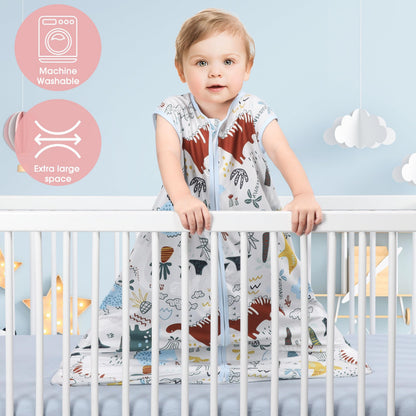 GUNTAIL Saco de dormir para bebé de 0 a 6 meses, paquete de 3 mantas para bebé, 100% algodón