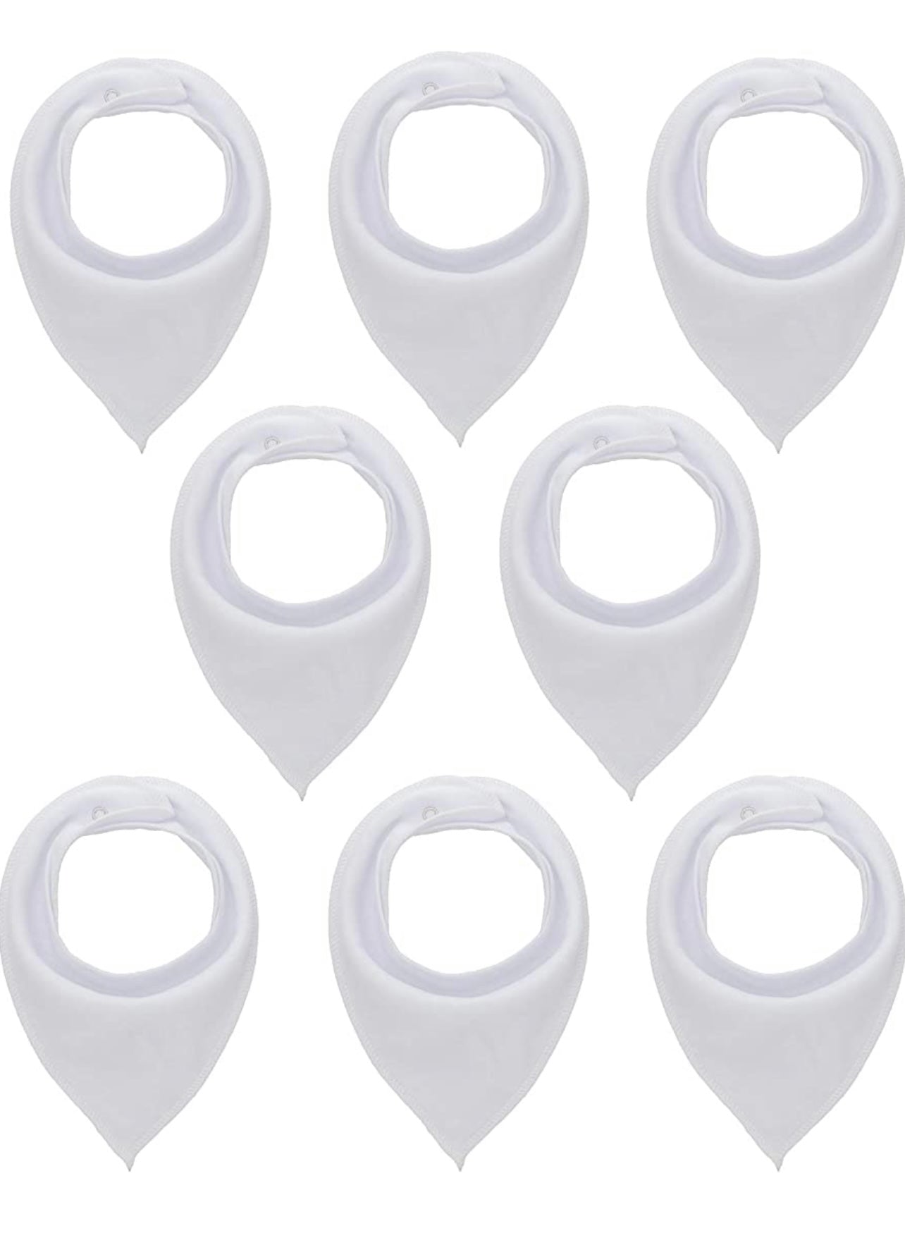 Maiwa Baberos bandana de algodón para bebés, paquete de 8