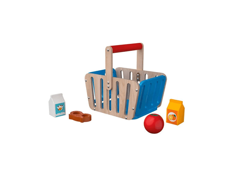 Playtive- Canasta y accesorios de madera