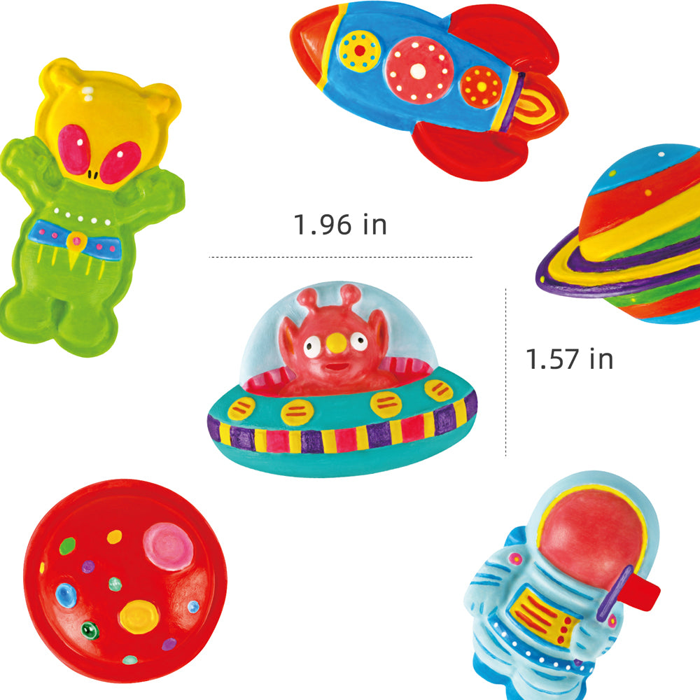 Set de figuritas para pintar del espacio