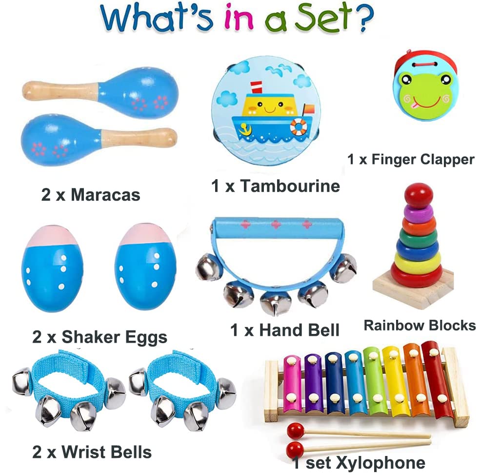 Juegos de instrumentos musicales para niños, 12 unidades