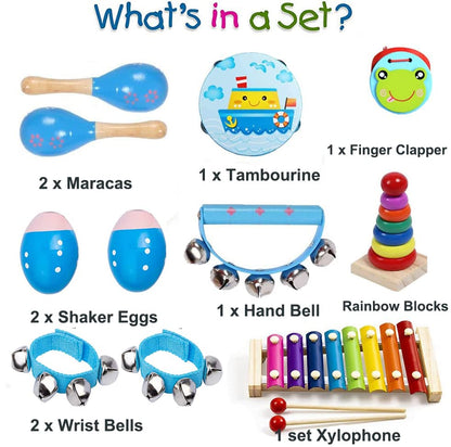 Juegos de instrumentos musicales para niños, 12 unidades