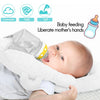 XOCOY Almohadas de alimentación para recién nacidos, porta biberones para bebé blanco